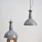 Industrial Grey Dome Benjamin Pendant Light, 1950s 3