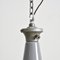 Lámpara colgante Benjamin industrial de cúpula en gris, años 50, Imagen 5