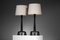 F647 Tripod Table Lamps in Wrought Iron, 1950, Set of 2 16