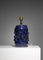 Lámpara G446 de cerámica azul de Jean Austruy, 1950, Imagen 6