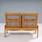 Sofa und Fußhocker aus Grauem Stoff von Yngve Ekström, 1960er, 2er Set 8