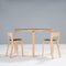 Half-Round Table in Birch and Black Linoleum by Alvar Aalto for Artek, 1930s 4