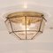 Large Iron and Clear Glass Flush Mount or Wall Light from Limburg, 1960s 8