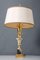 Lámpara de mesa con palmera de Maison Charles, años 70, Imagen 3