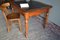 Antique Biedermeier Mahogany Writing Table with Chair, Set of 2 5