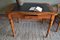 Antique Biedermeier Mahogany Writing Table with Chair, Set of 2 8