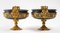 Copas de bronce y mármol negro de finales del siglo XIX. Juego de 2, Imagen 3