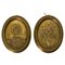Gilt Porcelain Plaques, Early 20th Century, Set of 2 1