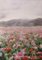 Elena Mardashova, Campo de flores rosadas, óleo sobre lienzo, 2020, Imagen 1