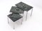 Green Alps Marble Nesting Tables, 1970s 1