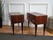 Mid-Century Italian Art Deco Nightstands in Walnut with Glass Tops, 1950s, Set of 2 9