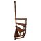 Mid-Century Italian Carved Walnut Spiral 4-Step Library Ladder, 1950s, Image 1