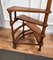 Mid-Century Italian Carved Walnut Spiral 4-Step Library Ladder, 1950s 7