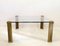 Dutch Brass and Glass Coffee Table by Peter Ghyczy, 1970s 3