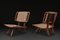 Mid-Century Rattan Lounge Chairs attributed to Paul László for Glenn of California, 1950s, Set of 2 3