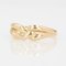 Modern 18 Karat Yellow Gold Interlaced Ring 3