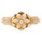 19th Century 18 Karat French Rose Gold Flower Ring, Image 1