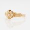 19th Century 18 Karat French Rose Gold Flower Ring, Image 3