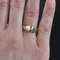 14 Karat Modern Sapphire Cultured Pearl & Yellow Gold Ring, Image 5