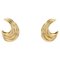 Boucles d'Oreilles Modernes en Or Jaune 18 Carats, Set de 2 1