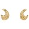 Modern 18 Karat Yellow Gold Gadrooned Earring, Set of 2 1