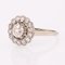 20th Century 18 Karat French White Gold & Diamonds Daisy Ring, 1890s 8