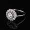 20th Century 18 Karat French White Gold & Diamonds Daisy Ring, 1890s 7