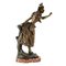Französische Figur aus bronziertem Metall auf Marmorsockel, 1890er 3