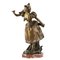 French Bronzed Metal Figure on Marble Base, 1890s 1