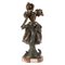 Figura in metallo bronzato su base in marmo, Francia, fine XIX secolo, Immagine 4