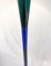 Mid-Century Blue & Green Murano Glass Floor Lamp attributed to Fulvio Bianconi, 1950s, Image 3