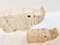 Italian Brutalist Travertine Rhinoceros Sculptures attributed to Fratelli Mannelli, Italy, 1970s, Set of 4, Image 8