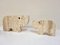 Italian Brutalist Travertine Rhinoceros Sculptures attributed to Fratelli Mannelli, Italy, 1970s, Set of 4 6