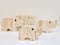 Italian Brutalist Travertine Rhinoceros Sculptures attributed to Fratelli Mannelli, Italy, 1970s, Set of 4 2