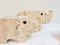 Italian Brutalist Travertine Rhinoceros Sculptures attributed to Fratelli Mannelli, Italy, 1970s, Set of 4 4