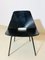 Schwarzer Tonneau Chair, Pierre Guariche zugeschrieben, 1950er 2