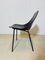 Chaise Tonneau Noire attribuée à Pierre Guariche, 1950s 3