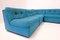 Modulares Mid-Century Modernes Blaues Sofa, Italien, 1960er 3