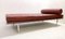 Barcelona Daybed in Burgundy Leather attributed to Ludwig Mies Van Der Rohe for Knoll, 1990s 8