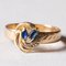 Vintage 18k Gold Topaz Ring, 1960s, Image 2