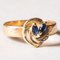 Vintage 18k Gold Topaz Ring, 1960s, Image 10