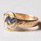 Vintage Topas Ring aus 18 Karat Gold, 1960er 3