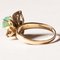 Vintage 18k Gold Ring with Emerald & White Cubic Zirconia, 1960s 5