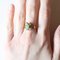 Vintage 18k Gold Ring with Emerald & White Cubic Zirconia, 1960s 12