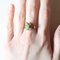 Vintage 18k Gold Ring with Emerald & White Cubic Zirconia, 1960s, Image 12