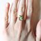 Vintage 18k Gold Ring with Emerald & White Cubic Zirconia, 1960s 11
