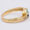 Vintage 18 Karat Gelbgold Ring mit Saphir, Smaragd & Diamant, 1970er 3