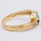 Vintage 18k Yellow Gold Sapphire, Emerald & Diamond Ring, 1970s 3