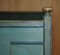 Antique French Duck Egg Blue Hand Painted & Ornately Decorated Bed Frame in Oak 8