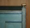 Antique French Duck Egg Blue Hand Painted & Ornately Decorated Bed Frame in Oak, Image 8